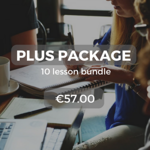 Plus package 10 lesson bundle €57.00