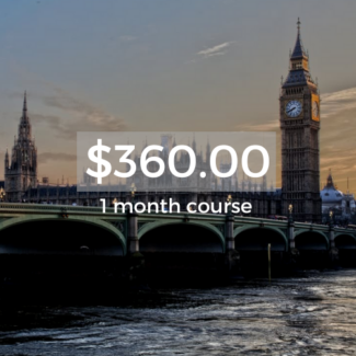 English Course Level A (USD) (1 month)